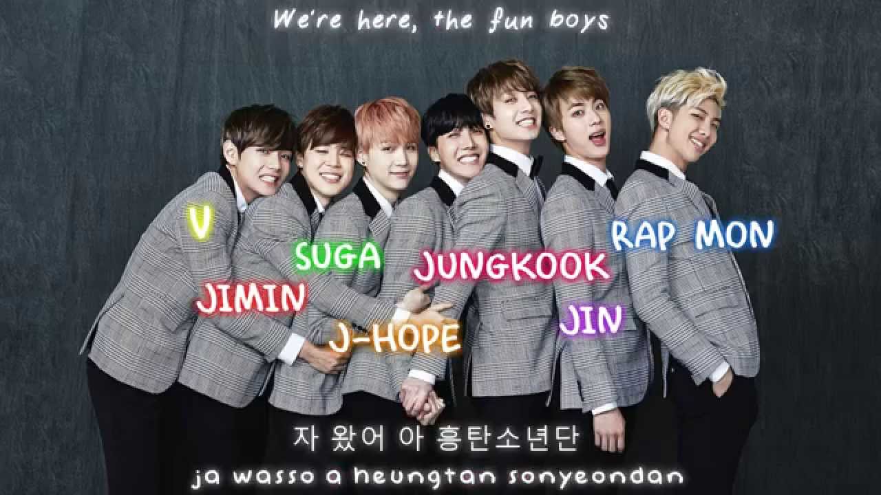 Fun Boys 흥탄소년단 Bts Testo Della Canzone